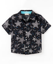 Load image into Gallery viewer, Stars Printed Half Sleeves Shirt