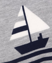 Load image into Gallery viewer, Ship Fine Knit Full Sleeves Pullover Sweater - Grey