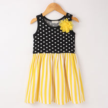Load image into Gallery viewer, Polka and Striped Printed Sleeveless Dress