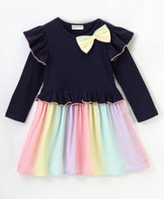 Load image into Gallery viewer, Frilled Tie Dye Full Sleeves Dress