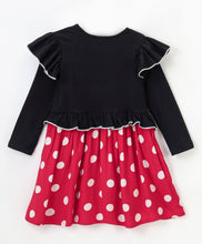 Load image into Gallery viewer, Frilled Polka Full Sleeves Dress