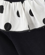 Load image into Gallery viewer, Solid Polka Neck Frill Full Sleeves Dress