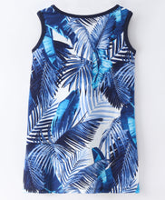 Load image into Gallery viewer, Leaves Printed Straight Sleeveless Dress