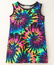 Load image into Gallery viewer, Tie and Dye Printed Straight Sleeveless Dress