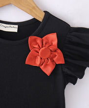 Load image into Gallery viewer, Animal Print Color Block Frilled Dress
