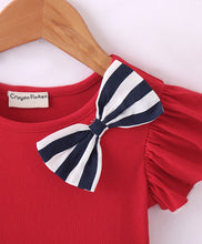 Load image into Gallery viewer, Striped Printed Color Block Frilled Dress