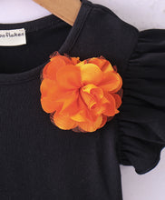 Load image into Gallery viewer, Floral Printed Color Block Frilled Dress