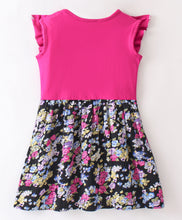 Load image into Gallery viewer, Floral Printed Color Block Frilled Dress