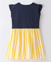 Load image into Gallery viewer, Striped Printed Color Block Frilled Dress