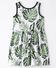 Load image into Gallery viewer, Leaves Printed Sleeveless Dress