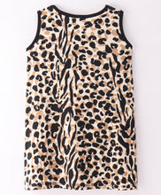 Load image into Gallery viewer, Animal Print Straight Sleeveless Dress