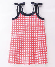 Load image into Gallery viewer, Checkered Printed Straight Strap Dress