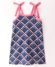 Load image into Gallery viewer, Checkered Printed Straight Strap Dress