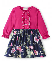 Load image into Gallery viewer, Floral Printed Frilled Belted Dress