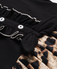 Load image into Gallery viewer, Animal Print Frilled Bow Dress