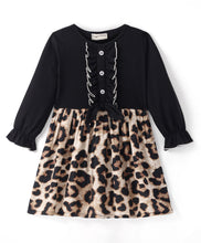 Load image into Gallery viewer, Animal Print Frilled Bow Dress