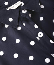 Load image into Gallery viewer, Polka Dots Printed Full Sleeves Shirt Dress
