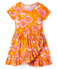Load image into Gallery viewer, Floral Printed Frilled Wrap Style Dress