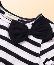 Load image into Gallery viewer, Floral with Stripes Half Sleeves Dress