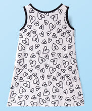 Load image into Gallery viewer, Hearts Printed Sleeveless Bow Applique Dress