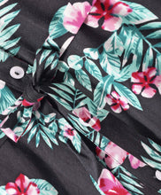 Load image into Gallery viewer, Floral Printed Belted Shirt Style Dress