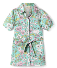 Load image into Gallery viewer, Floral Printed Belted Shirt Style Dress