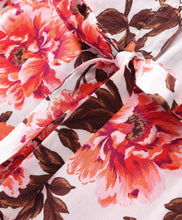 Load image into Gallery viewer, Floral Printed Belted Shirt Style Dress