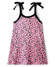 Load image into Gallery viewer, Hearts Printed Open Strap Sleeveless Dress
