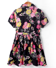Load image into Gallery viewer, Floral Printed Collared Shirt Dress