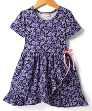Load image into Gallery viewer, Floral Printed Frilled Wrap Style Dress
