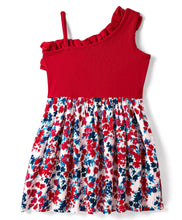 Load image into Gallery viewer, Floral Printed Single Shoulder Frilled Dress