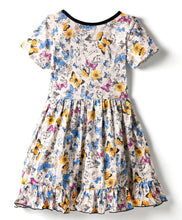 Load image into Gallery viewer, Butterfly Printed Frilled Wrap Style Dress