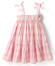 Load image into Gallery viewer, Checkered Frilled Strap Shoulder Dress