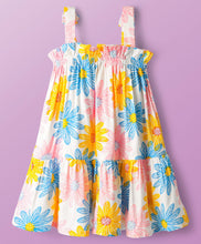 Load image into Gallery viewer, Floral Printed Frilled Strap Shoulder Dress