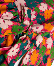 Load image into Gallery viewer, Floral Printed Ruffle Detail Full Sleeves Cotton Dress