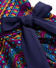 Load image into Gallery viewer, Cotton Blend Knit Zig Zag Pattern Frilled Dress