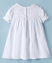 Load image into Gallery viewer, Cotton Double Gauze Dress with Bow Applique