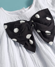 Load image into Gallery viewer, Cotton Double Gauze Dress with Bow Applique