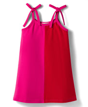 Load image into Gallery viewer, Color Block Cotton Open Strap Straight Dress