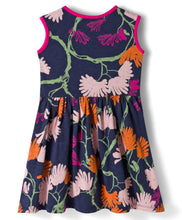 Load image into Gallery viewer, Cotton Floral Printed Frilled Dress with Bow Applique