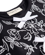 Load image into Gallery viewer, Cotton Floral Printed Frilled Dress with Bow Applique