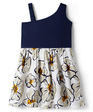 Load image into Gallery viewer, Knit Frilled Solid Floral Sleeveless Dress