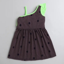 Load image into Gallery viewer, Polka Printed Front Frill Strap Dress
