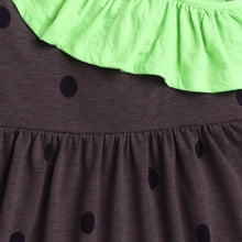 Load image into Gallery viewer, Polka Printed Front Frill Strap Dress