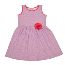 Load image into Gallery viewer, CrayonFlakes Kids Wear for Girls 100% Cotton Sleeveless Printed Frock Dress