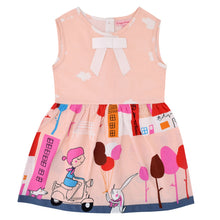 Load image into Gallery viewer, CrayonFlakes Kids Wear for Girls Cotton Sleeveless Frock Balloon Ride Dress