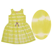 Load image into Gallery viewer, CrayonFlakes Kids Wear for Girls 100% Cotton Sleeveless Tie & Dye Frock Dress