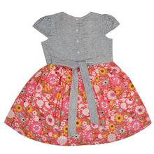 Load image into Gallery viewer, CrayonFlakes Kids Wear for Girls 100% Cotton Cap Sleeve Frock Floral Dress
