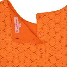 Load image into Gallery viewer, CrayonFlakes Kids Wear for Girls 100% Cotton Sleeveless Anglaise Frock Dress