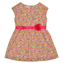Load image into Gallery viewer, CrayonFlakes Kids Wear for Girls 100% Cotton Sleeveless Printed Frock Dress